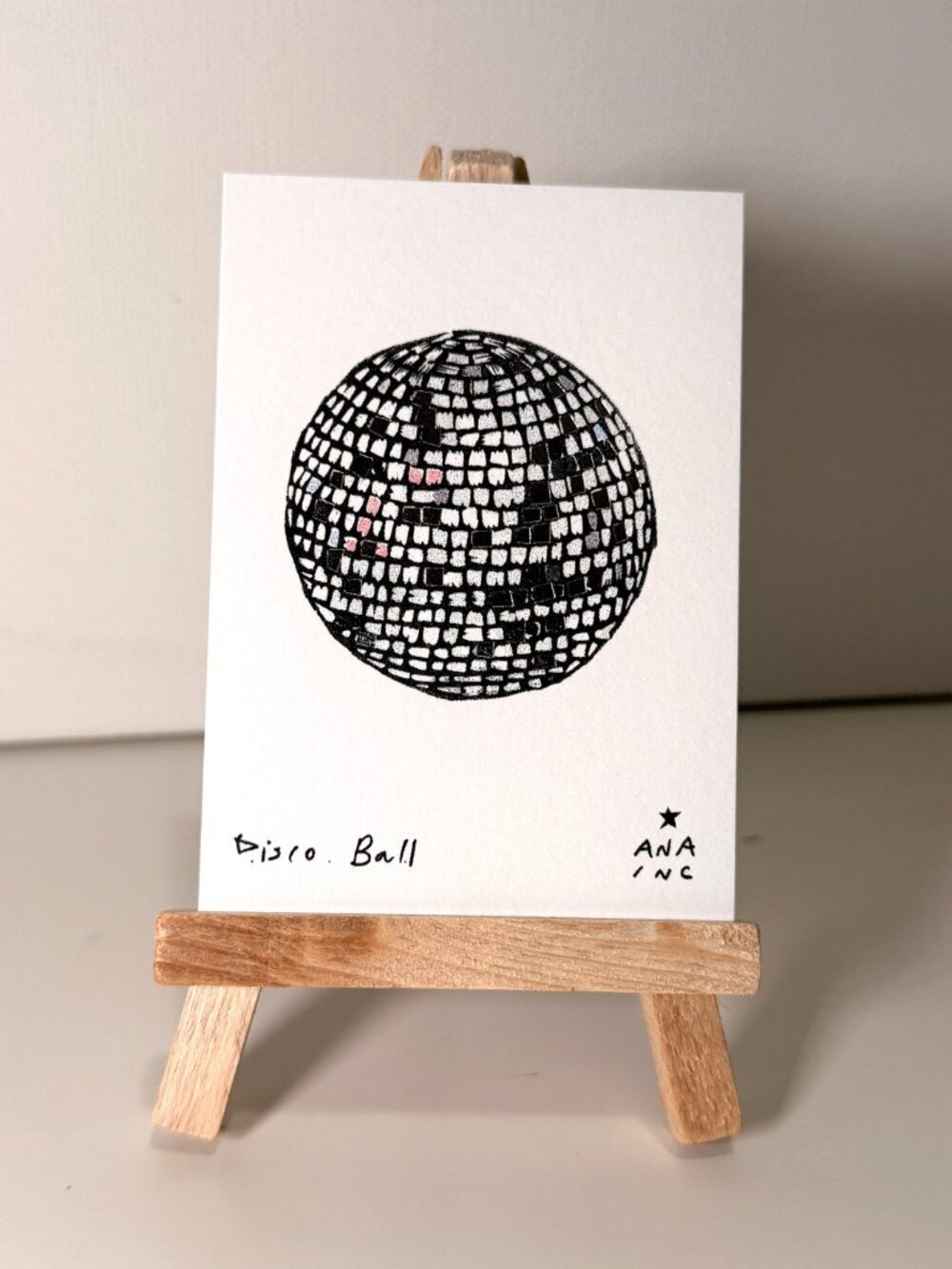 Ana Inciardi x Harry Styles Shiny Disco Ball Foil Mini Print Together Together
